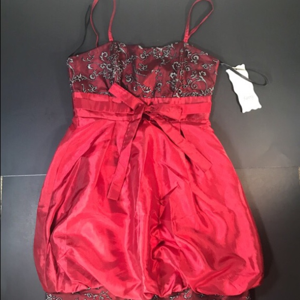 New! Fanny Fashion Prom Red Sleeveless Dress Sm